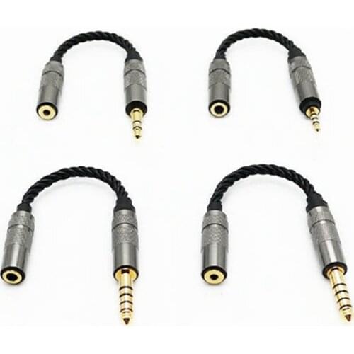 Audio Cable 2.5 Male to 4.4 Female Balanced Silver-Plating Cord 2.5mm/4.4mm To 3.5mm Adapter for Hifi MP3 Music Player
