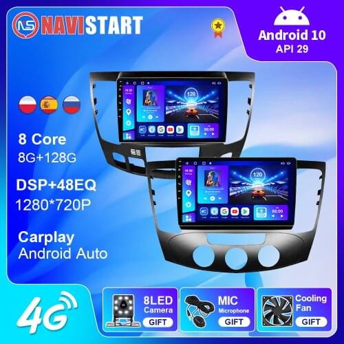 For Hyundai Sonata 2009 Car DVD Player Radio Video Stereo DSP Carplay Audio GPS Navigation 2 Din Android 9.0 Auto Aircon Radio