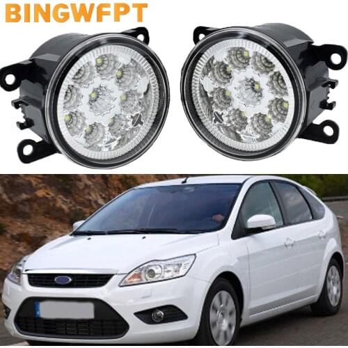 Car Styling For Ford Focus MK2 Hatchback DA 2004-2010Fog Light Lamp H11/ 12V Halogen Fog Lights DRL