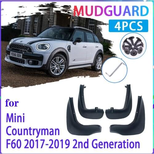 Car Mud Flaps for Mini Countryman F60 2017 2018 2019 Mudguard Splash Guards Fender Mudflaps Auto Accessories