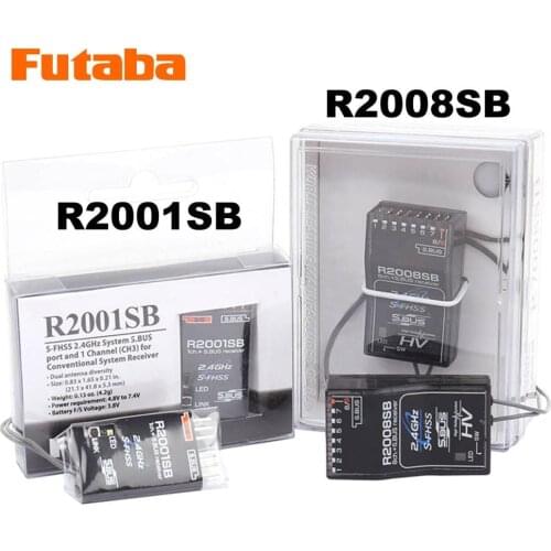 FUTABA R2001SB R2008SB 2.4G S-FHSS HV S.BUS receiver compatible T18MZ T8J T6J T6K T10J 14SG 16sz 18sz remote control FPV Racing