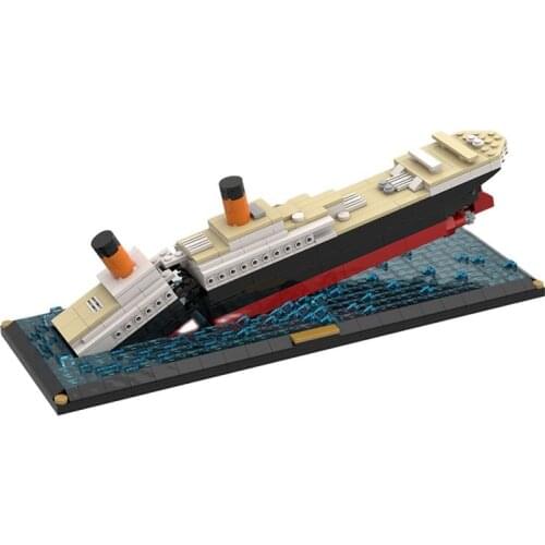 Titanicals Sinking Scene Movie Building Block Bricks MOC 51466 Model Shipwreck Bricks Children Christmas Birthday Gifts Toys