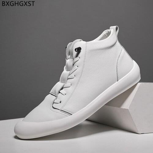 White High Top Sneakers Luxury Brand Leather Casual Shoes Man Fashion Sports Shoe Men Running Shoes for Man 2021 Zapatos Hombre