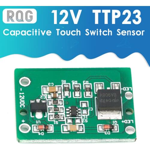 12V Capacitive Touch Switch Sensor Module Push Button Touching Key Module Jog Latch With Relay DC 6-20V 3A TTP223 module
