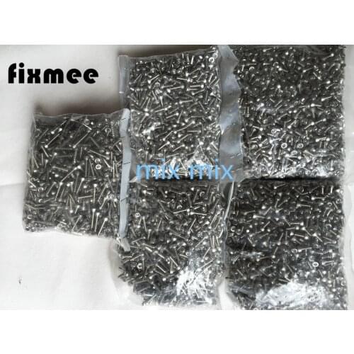 Fixmee 100PC Metric Thread M3 Stainless Steel Hex Bolt Kit 304 Cap Nut Washer Set Screw