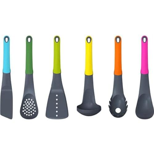 7pcs/set Kitchen Utensil spoon and stuff Cooking Tools Set Nylon Kitchen Utensils Cooking Spoon Kitchen Turner Soup Ladle