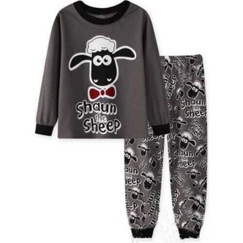 New Children Pajamas Clothing Set Boys & Girls Cartoon Sleepwear Suit Kids Long-Sleeved+Pant 2-Piece Pijamas 2-7 Years