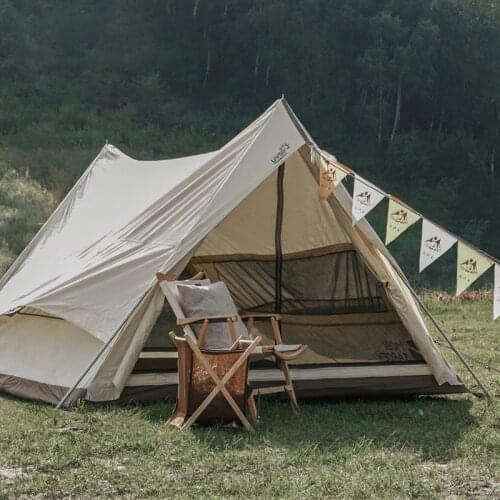 Camping Polyester Cotton Roof Top Tent Outdoor Glamping Luxury Cabin Family Light 2-3 Person with Floor Camping Equipment