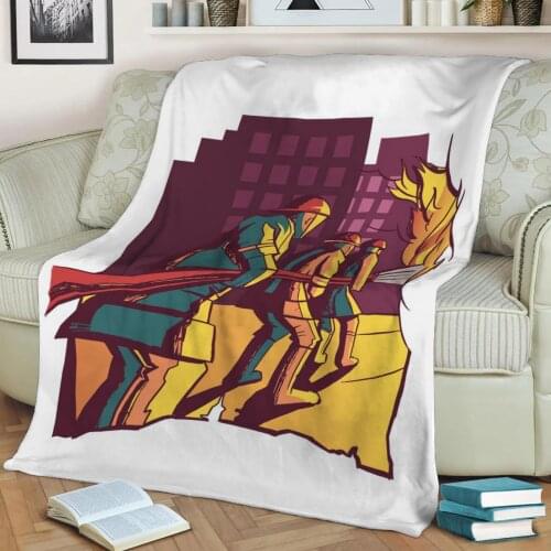Action Firefighters 3D Print Plush Blanket Throw On Sofa Home Decor Soft Warmth Washable Nap Blanket Dropshipping