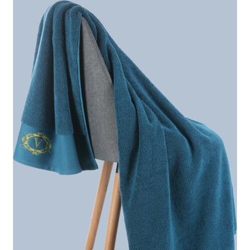 Cotton Embroidery Five-star Hotel Towel Bath Towel Three-piece Suit Adult High-grade Absorbent Thickened Towel Gift Box