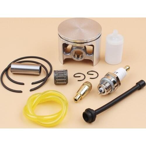 50mm Piston Rings Bearing Oil Fuel Hose Filter Set Fit HUSQVARNA 266 268 Special Chainsaw Motor Parts