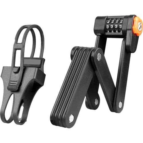 Portable Bike Lock Bike Folding Password Lock Anti-theft Bicycle lock 4 Dial Digital Secret Code Combination Locks