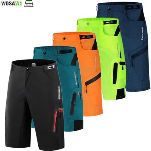 WOSAWE Hot Sale Men MTB Bicycle Cycling Bike Short Pants Breathable Downhill Mountain Water Resistant Shorts Sweatpants