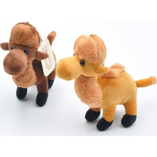 Camel Stuffed Keychain Height 15CM Plush KeyChain Bag Pendant Accessories Keyring for Girls Plush Toys