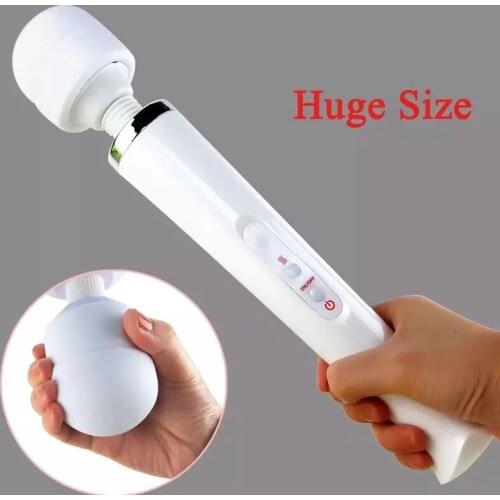 Womens Huge Magic Wand Vibrator, 10 Frequency USB Charging AV Female G-Spot Massager Clitoral Stimulator Adult Sex Toys