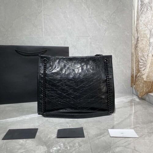 High Quality Fashion Original Designer Luxury Brand Shouder Shopping Bags Female Genuine Leather Larage