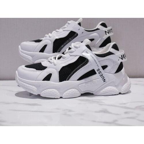 Womens Vulcanized Platform Sports Shoes Casual All-match Breathable Female Autumn Winter Sneakers Tenis Feminino Green Color