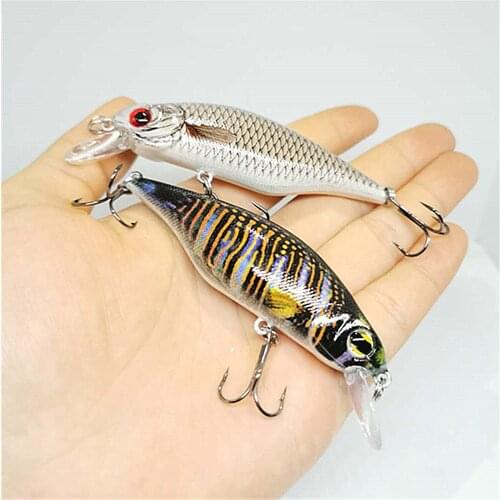 1PCS Fishing Minnow Lures85mm/13g Artificial Bait Fishing Wobbler Hard Bait 3D Eyes Crankbait Jig Perch Carp Fishing tackle Lure