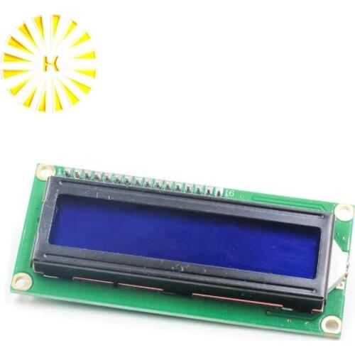 1PCS LCD1602+I2C LCD 1602 module Blue screen IIC/I2C for LCD1602 Adapter plate Connector
