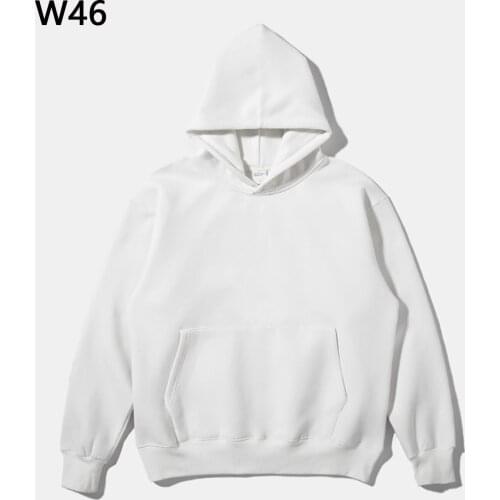 2021 Autumn Mens Thick Fleece Hoodies Hip Hop Pure Hoodies Thick Velvet Fabrics Winter Hoodies W46