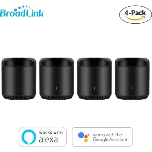 4-Pack Broadlink RM mini 3 Smart Remote Control WI-Fi+IR for Smart Home Automation Hub Google Home Gateway
