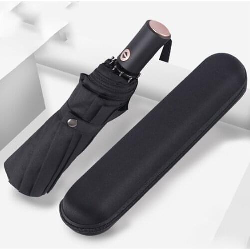 Automatic three-fold umbrella wholesale Rain and rain folding umbrella Business windproof ten-bowl umbrella Customized logo38