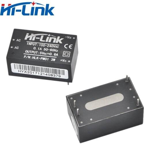 Free shipping 2pcs/lot low cost AC-DC 220V to 5V mini ultra compact switching power module supply HLK-PM01