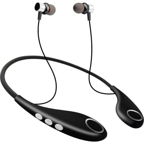 Wireless Neckband Bluetooth Earphones Memory Collar Outer Ring Small Speaker Earphone TF Card Playback