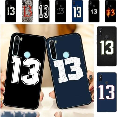 YNDFCNB lucky number 13 Phone Case for Redmi Note 4 5 6 8 9 pro Max 4X 5A 9S case