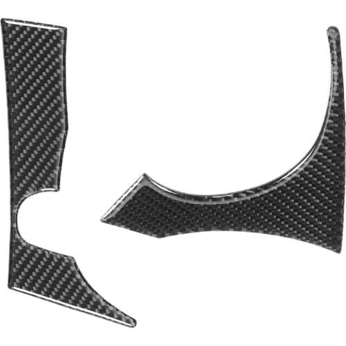 For Mitsubishi Lancer EVO 2008-2015 Car Carbon Right Side of Speedometer Sticker INFO Button Cover Trim Accessories(LHD)