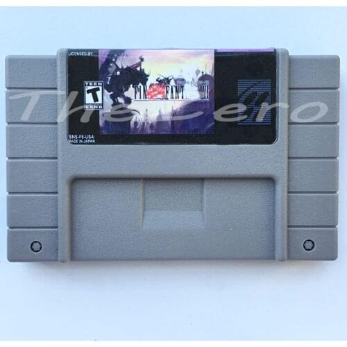 FinalFantasy 6 USA Version for 16 bit Game Card Cartridge Card for NTSC Game Player