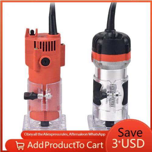 CNC Wood Milling Machine Electric Hand Router Woodworking Manual Trimmer Engraving Slotting Trimming Carving 220V 600W