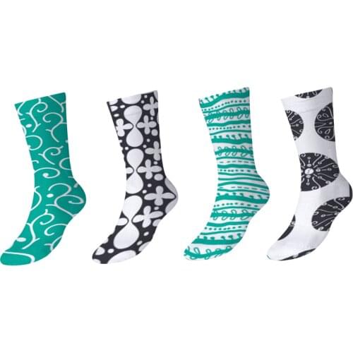 Cool long socks Weed Grass leaves flowers Bamboo ocean Crew Socks printing custom socks