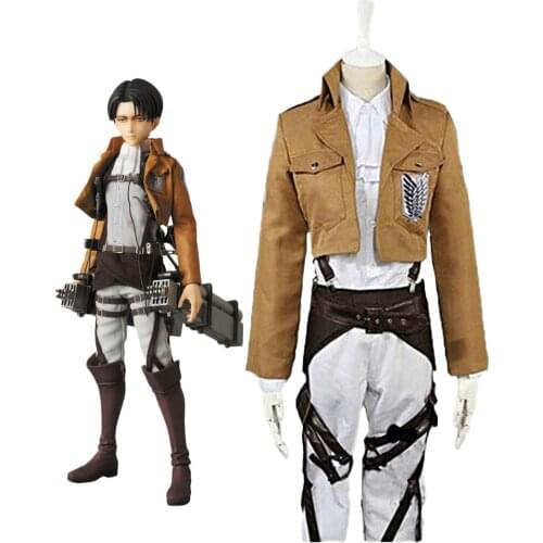 Levi Ackerman Cosplay Attack On Titan Levi Ackerman the Recon Corps Cosplay costume Custom Made