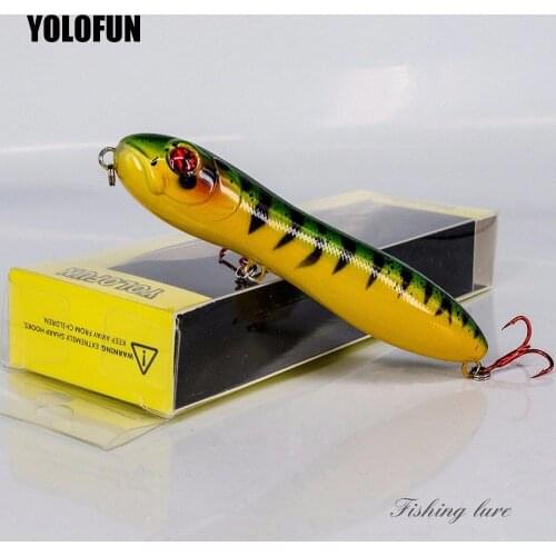 Sale Top Water Pencil Wobblers Popper Lure 16g 10cm Carp Fishing Lure Isca Artificial Hard Bait Mini Magician Snake Walker Pesca
