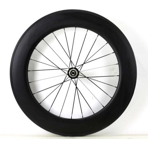700C 88mm depth road carbon wheels 25mm width single rear wheel clincher/Tubular bicycle carbon fiber wheelset 3K matte finish