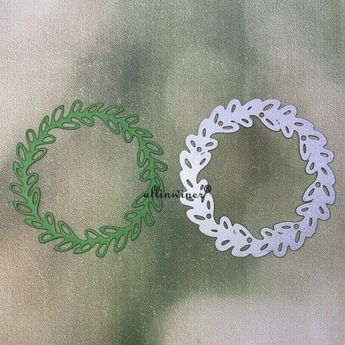 New Leaf circle ring Metal Cutting Dies for DIY Scrapbooking Album Paper Cards Decorative Crafts Embossing Die Cuts