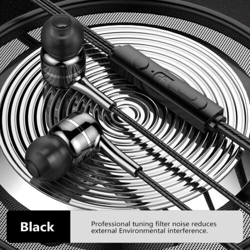 Olhveitra Headset Gamer With Mic Earphones Wired For Mobile Phone 3.5mm In-Ear Handsfree Bass Stereo Noise Canceling Auriculares
