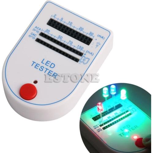OOTDTY Mini Handy 2~150mA LED Tester Test Box for Light-emitting Diode Bulb Lamp
