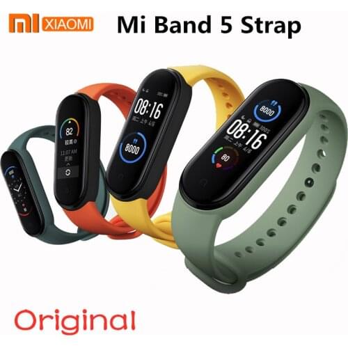 Original Xiaomi Mi Band 5 Strap Silicone Wristband Bracelet Xiaomi Mi Band 5 band Wrist Straps Xiomi Band 5