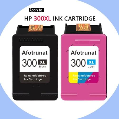 Afotrunat Remanufactured HP 300 Color Ink Cartridge Replacement for HP300 XL Deskjet F2420 F2480 F2492 F4210 D1660 D2560 D2660 D5560