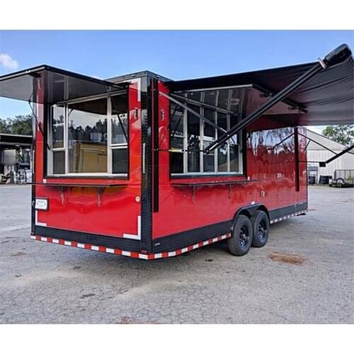 Pizza Trailer Mobile Kitchen Bar Gelato Carts Donut Hot Dog Shop Small Food Kiosk Fast Food Cars Truck for Sale in Egypt