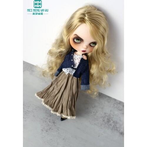 Fits 28-30cm Blyth Azone OB23 OB24 Toys doll clothes accessorie Fashion jackets, long skirts, shirts Girls gift