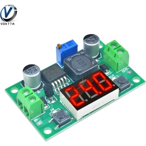 1Pcs DC Buck Step Down Converter Module LM2596 Voltage Regulator Led Voltmeter
