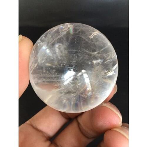 Natural white crystal ball 45mm in diameter energy ball as Christmas gift
