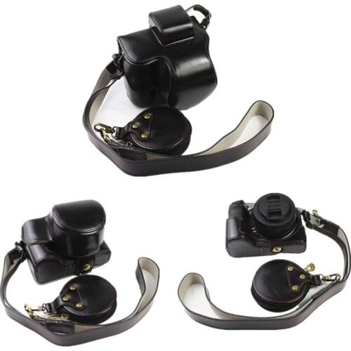 Luxury Version PU Leather Case Protective Cover For Nikon Z50 Z-50 Camera Bag Shoulder Strap Battery Opening