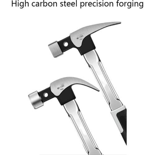 Round Head Fibre Handle Magnetic Claw Hammer For Woodworking & Electronic Tool Hammer Rubber Hammer Tools Nail Lifting