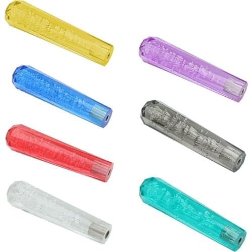 Fashion Crystal Diamond Acrylic Automobile Gear Shift Knob Universal 20cm Bubble Car Gear Stick Shifter Knob with LED Night