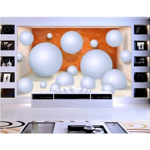 Wallpaper modern 3d living 3d wallpaper 3D stereoscopic space ball mural 3d customized wallpaper
