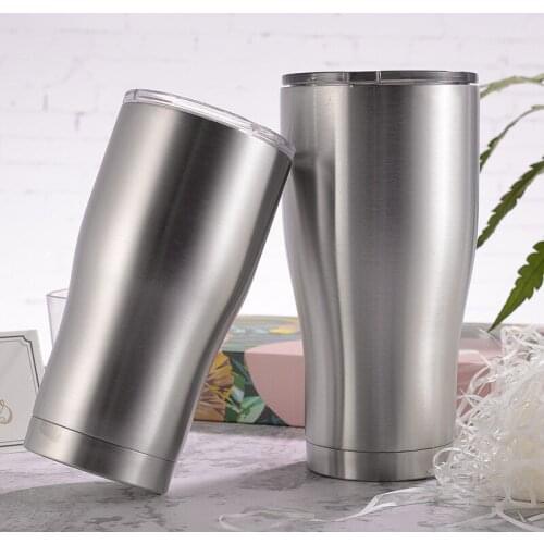 Riding Cup New 30oz Waist Shaped Car Cup Customized Double Layer 304 Stainless Steel Insulation Ice Cup Bicycle Bottle